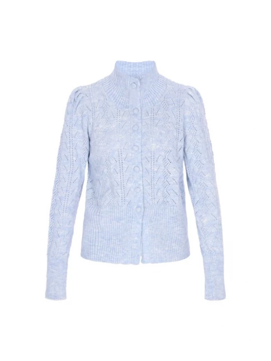 Foto van product DreiMaster Vintage Gebreid vest 'Vintage' lichtblauw