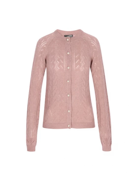 Foto van product DreiMaster Vintage Gebreid vest 'Vintage' mauve