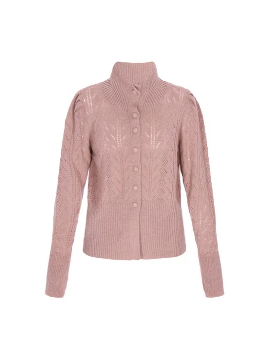 Foto van product DreiMaster Vintage Gebreid vest 'Vintage' mauve