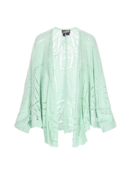 Foto van product DreiMaster Vintage Gebreid vest 'Vintage' mintgroen