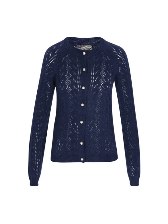 Foto van product DreiMaster Vintage Gebreid vest 'Vintage' navy
