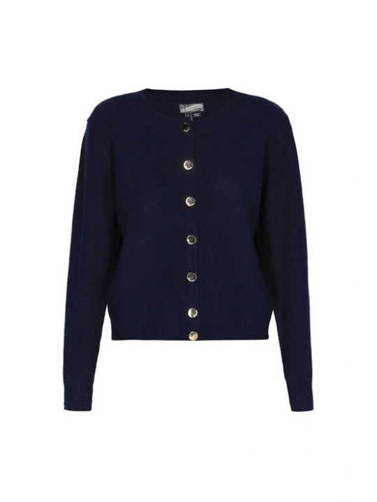 Foto van product DreiMaster Vintage Gebreid vest 'Vintage' navy