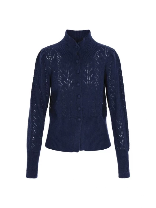 Foto van product DreiMaster Vintage Gebreid vest 'Vintage' navy