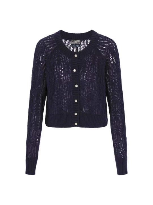 Foto van product DreiMaster Vintage Gebreid vest 'Vintage' navy