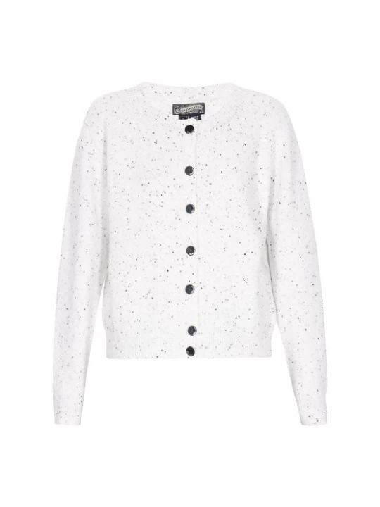 Foto van product DreiMaster Vintage Gebreid vest 'Vintage' offwhite