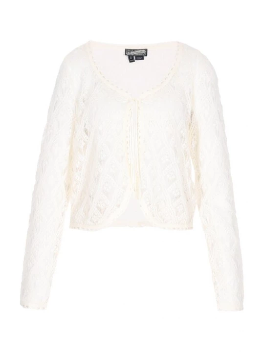 Foto van product DreiMaster Vintage Gebreid vest 'Vintage' offwhite