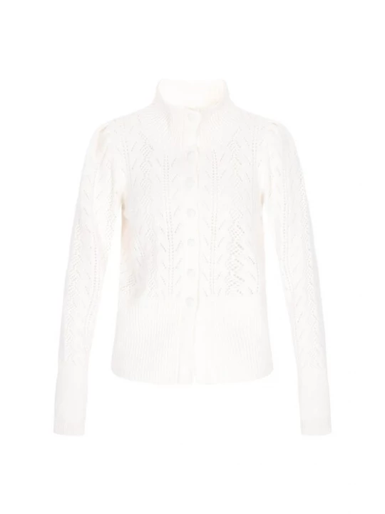 Foto van product DreiMaster Vintage Gebreid vest 'Vintage' wolwit