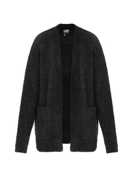 Foto van product DreiMaster Vintage Gebreid vest 'Vintage' zwart
