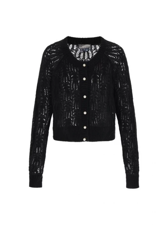 Foto van product DreiMaster Vintage Gebreid vest 'Vintage' zwart