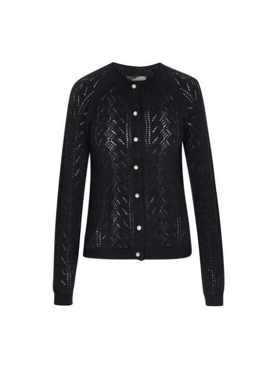 Foto van product DreiMaster Vintage Gebreid vest 'Vintage' zwart