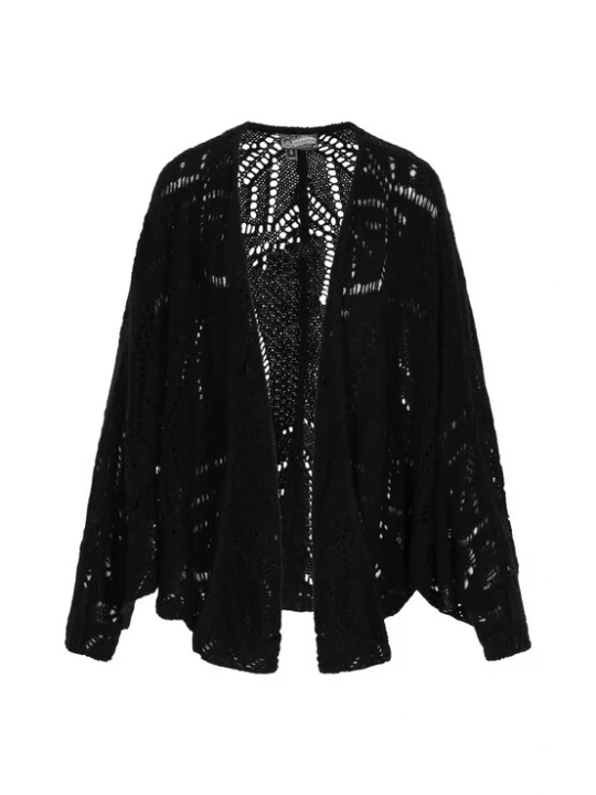 Foto van product DreiMaster Vintage Gebreid vest 'Vintage' zwart
