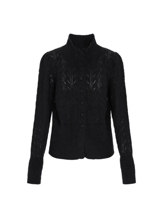 Foto van product DreiMaster Vintage Gebreid vest 'Vintage' zwart