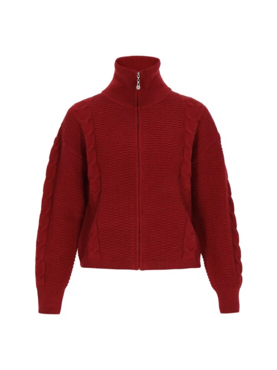 Foto van product DreiMaster Vintage Gebreid vest wijnrood