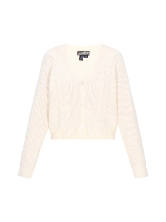 Foto van product DreiMaster Vintage Gebreid vest wolwit