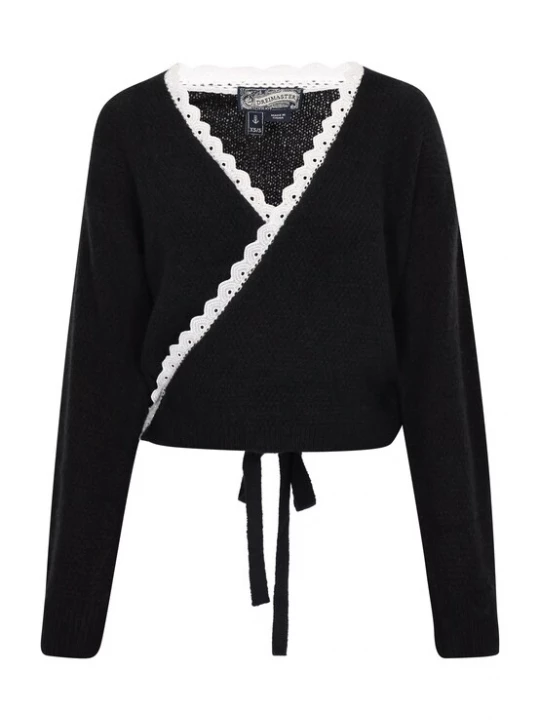 Foto van product DreiMaster Vintage Gebreid vest zwart / wit