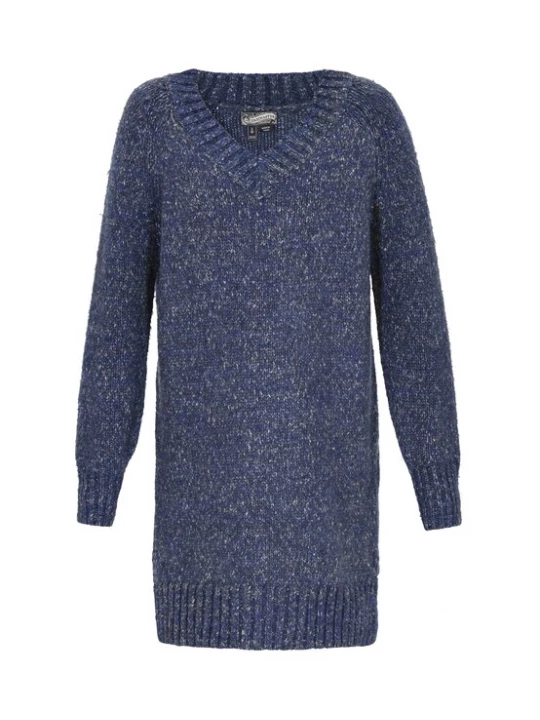 Foto van product DreiMaster Vintage Gebreide jurk blauw / marine / wit