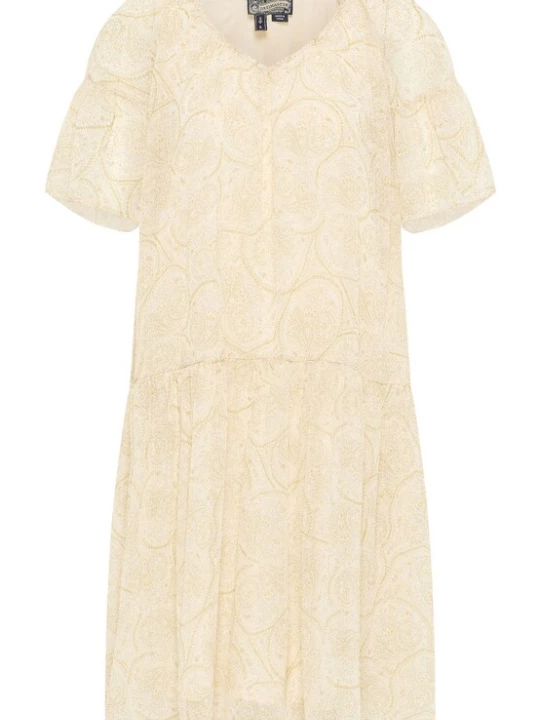 Foto van product DreiMaster Vintage Jurk beige / geel / groen / sering