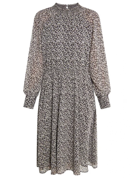 Foto van product DreiMaster Vintage Jurk donkerbeige / goud / zwart