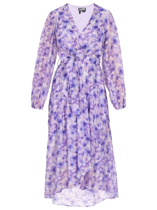 Foto van product DreiMaster Vintage Jurk lichtlila / poederroze / wit