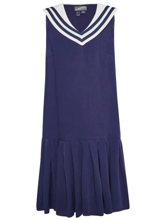 Foto van product DreiMaster Vintage Jurk marine / wit