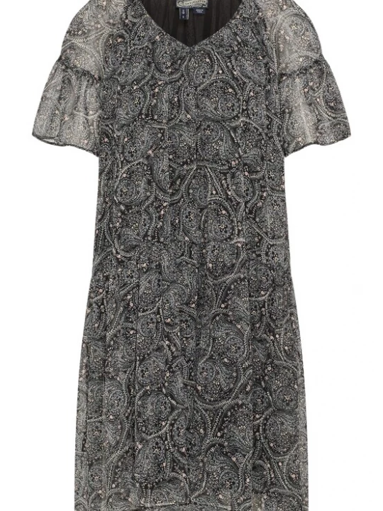 Foto van product DreiMaster Vintage Jurk nude / zwart / wit