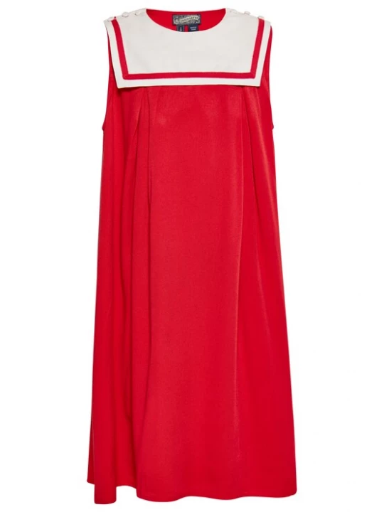 Foto van product DreiMaster Vintage Jurk rood / wit
