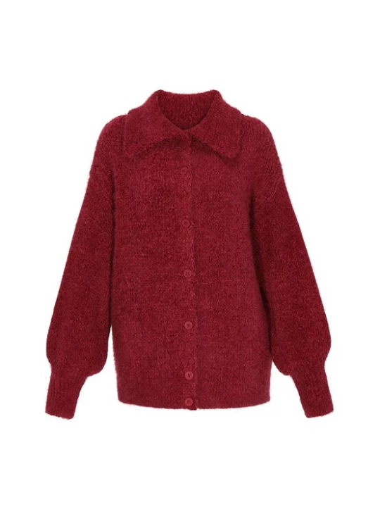 Foto van product DreiMaster Vintage Oversized vest karmijnrood