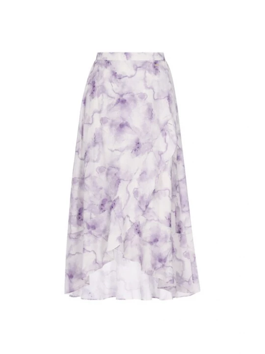 Foto van product DreiMaster Vintage Rok lichtgrijs / lila / wit