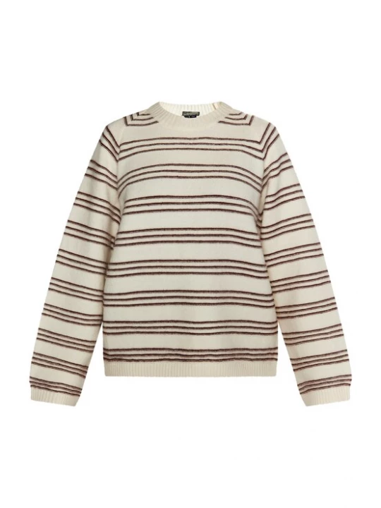 Foto van product DreiMaster Vintage Trui 'Altiplano' kersrood / wolwit