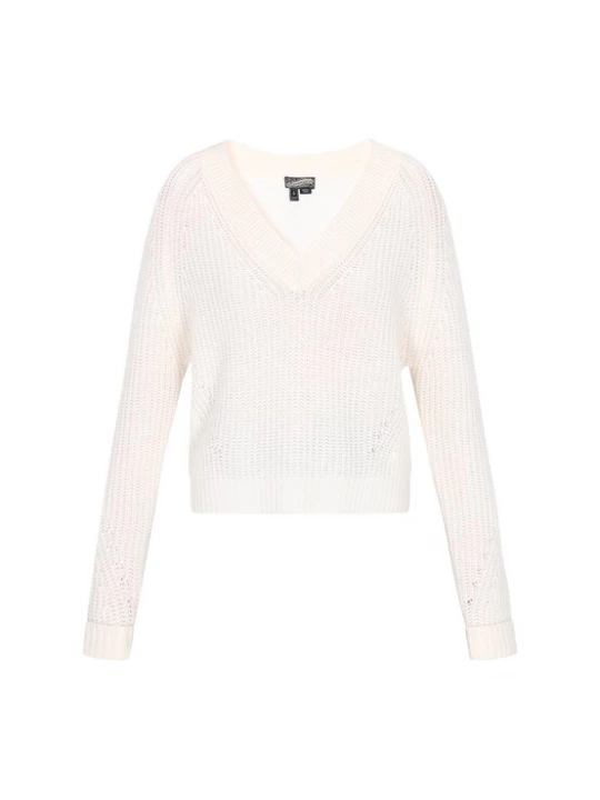 Foto van product DreiMaster Vintage Trui 'Classic Look' offwhite
