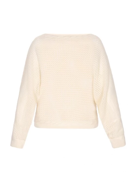 Foto van product DreiMaster Vintage Trui 'Comfy' wolwit