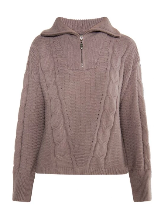 Foto van product DreiMaster Vintage Trui 'Incus' taupe