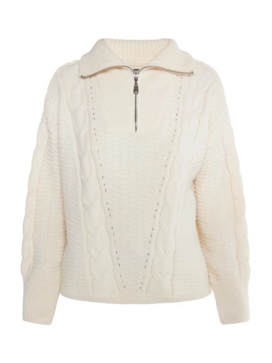 Foto van product DreiMaster Vintage Trui 'Incus' wolwit