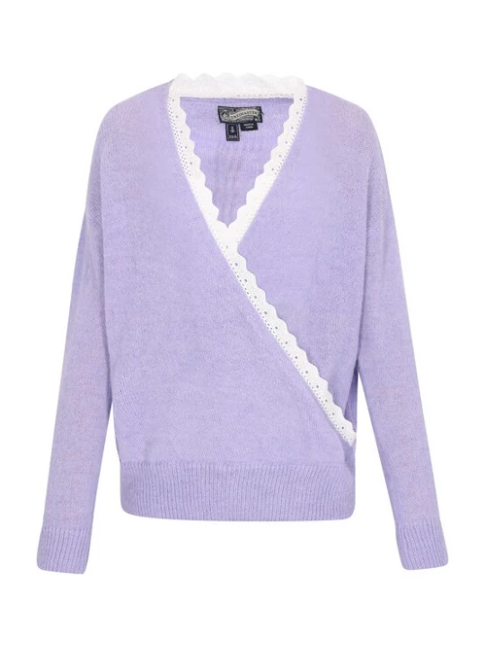 Foto van product DreiMaster Vintage Trui lavendel / wit