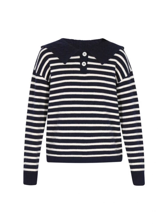 Foto van product DreiMaster Vintage Trui marine / wit