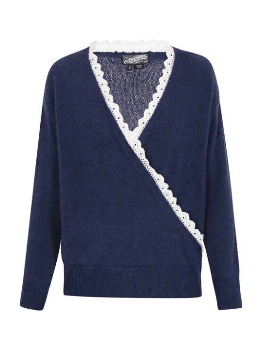 Foto van product DreiMaster Vintage Trui navy / wit