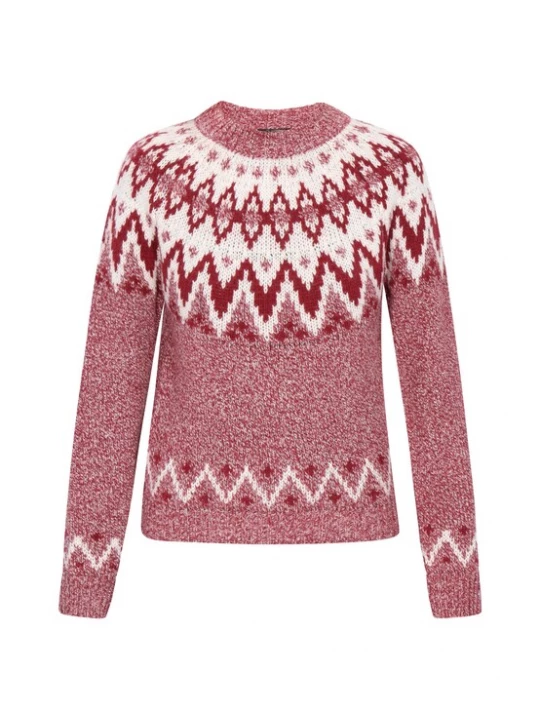 Foto van product DreiMaster Vintage Trui rood / rood gemêleerd / wit