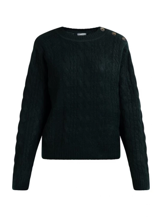 Foto van product DreiMaster Vintage Trui 'Zitha' donkergroen