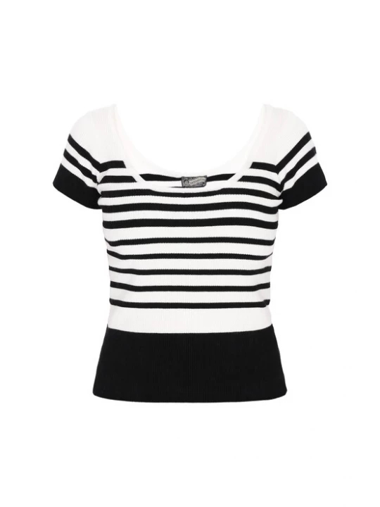 Foto van product DreiMaster Vintage Trui zwart / offwhite