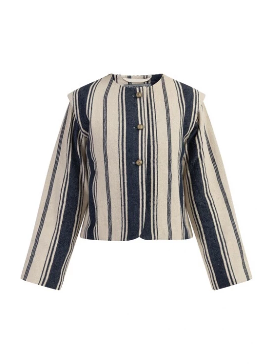 Foto van product DreiMaster Vintage Tussenjas beige / blauw gemêleerd
