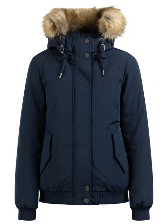 Foto van product DreiMaster Vintage Winterjas beige / ultramarine blauw