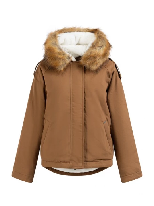 Foto van product DreiMaster Vintage Winterjas cognac / wit