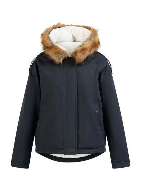 Foto van product DreiMaster Vintage Winterjas navy / karamel / wit