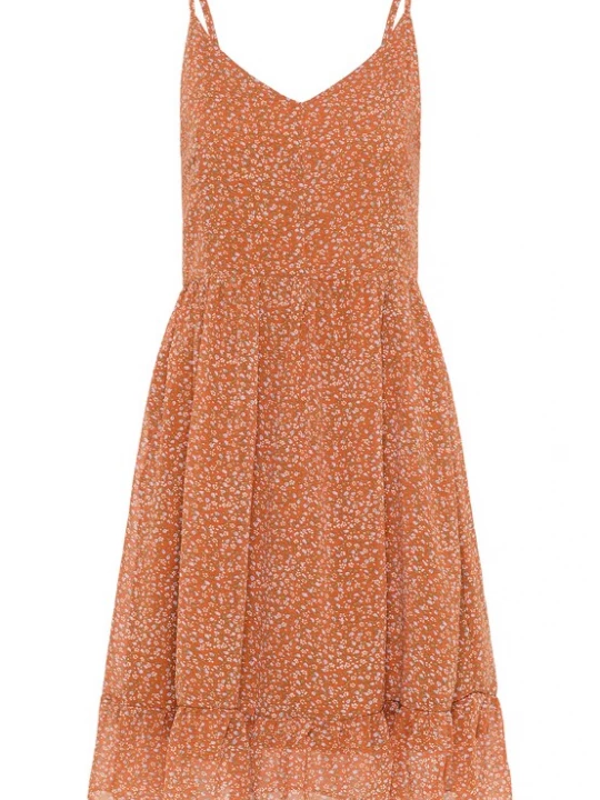 Foto van product DreiMaster Vintage Zomerjurk crème / smoky blue / groen / kreeft