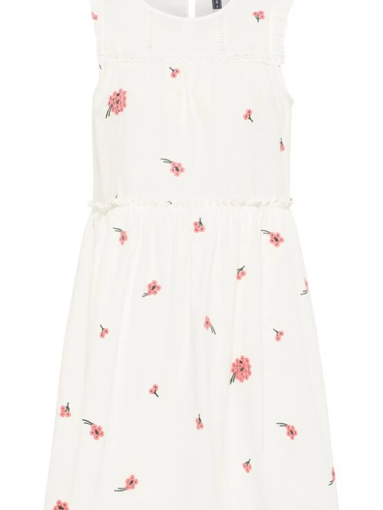Foto van product DreiMaster Vintage Zomerjurk groen / pastelrood / wolwit