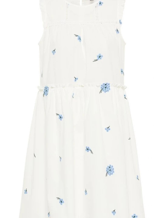 Foto van product DreiMaster Vintage Zomerjurk lichtblauw / donkergroen / wolwit