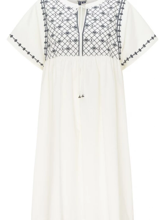 Foto van product DreiMaster Vintage Zomerjurk zwart / wit