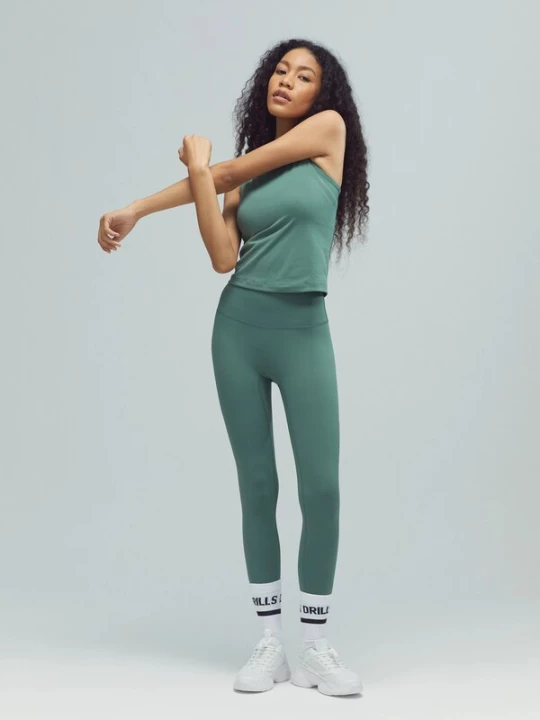 Foto van product DRILLS Apparel Leggings 'ACTIVE' donkergroen
