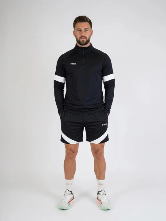Foto van product DRILLS Apparel Sportbroek 'RECREATION Training-Shorts' zwart