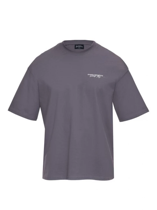 Foto van product Dropsize Shirt donkergrijs / wit